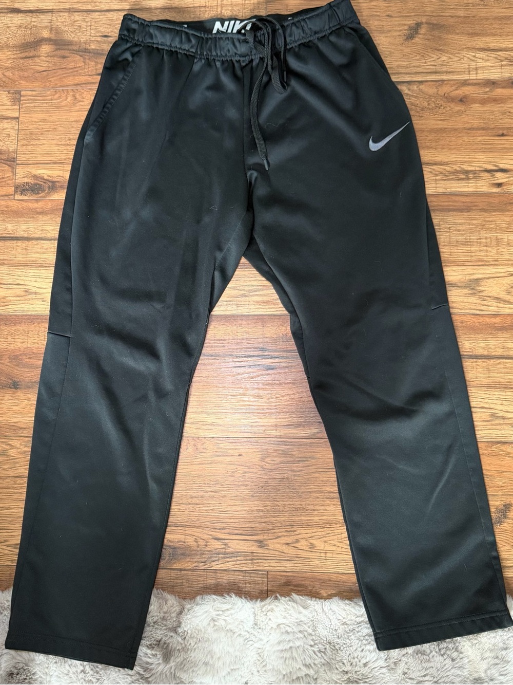 Nike Black Men's Dri-FIT Jogger Pants Large EUC Athletic Training Gym